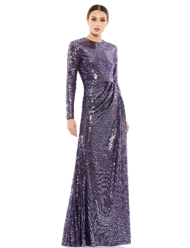 Mac Duggal 10824 Formal Long Sleeve Sequins Dress